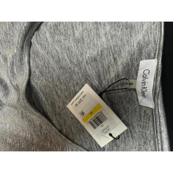 Calvin Klein metallic top cut out arms  NWT MRSP $59.50 Medium - Picture 9 of 10